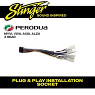Stinger Android Player Plug & Play Socket for Perodua Axia/Myvi/Bezza/Viva