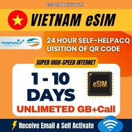 【CSL 】Vietnam eSIM  |  1-10 Days | UNLIMITED HOTSPOT GB+Call  | High-Speed DATA | Travel Prepaid Dig