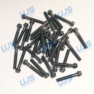 HIJAU MESIN 25PCS 50PCS 100PCS Flange Bolt 6x40 Key 8 Bolts Engine Block M6x40 Green