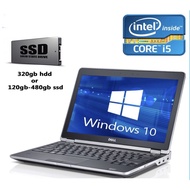 ( Webcam + Mic ) Dell intel core i5 / 8GB or 4GB RAM / 320GB HDD or 480GB SSD / w10pro / hdmi laptop