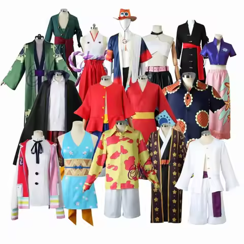 ♥2026 New Anime Luffy Nami Zoro Uta Wano Shanks Portgas D Ace Nico Robin Trafalgar Law Cosplay Costu