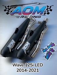 ท่อ AOM RAcing ทรงเดิม Wave125i ปลาวาฬ เลือกสเปคตามเครื่องยนต์
