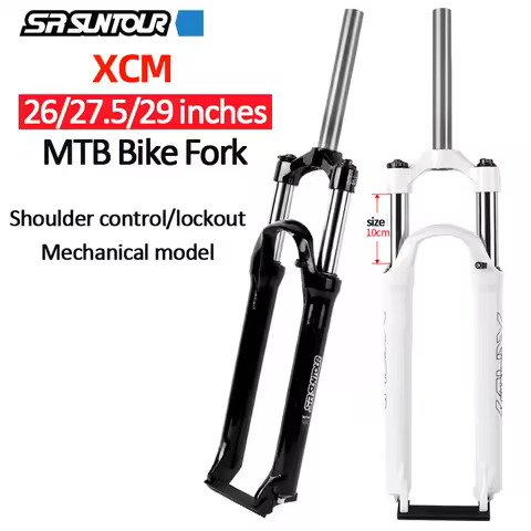 SUNTOUR XCM MTB Fork 26/27.5/29 inch Shoulder Control Locking Mechanical Aluminum Oil Spring Fork 10