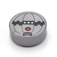 COOLPON | This Is Lego®LEGO®Genuine Parts Plain Silver Tile Round 1x1 98138pb008 98138