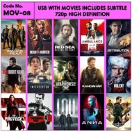 Usb With Movies Action Includes Subtitle MOV-08