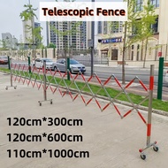 Telescopic Fence Stainless Steel Contraction Band Fence , 3M 6M 10M Safety Fence Barrier伸缩围栏