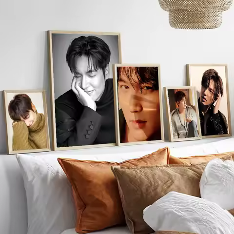 Lee Min Ho Whitepaper Poster Sticky Posters Retro Kraft Paper Sticker DIY Room Bar Cafe Aesthetic Ar
