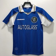 97-99 Chelsea home retro short sleeved football shirt, high-quality AAA