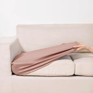 {QW Sofa Cover} PU Leather Waterproof Sofa Seat Covers Stretch Solid Color Couch Slipcover for Livi