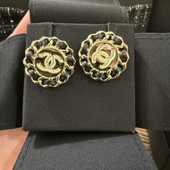💖Chanel 皮穿鍊 新款 圓耳環 25C💖 全新