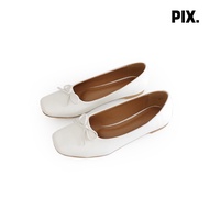PixFootwear White Coralie Flat Shoes - White Women's Flat Shoes