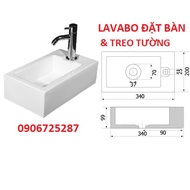 [NOWSHIP 1H HCM]Chậu đặt bàn rửa mặt lavabo siêu nhỏ dùng cho y tế chật hẹp 10