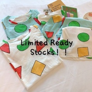 【READY LOCAL STOCK】Baju Tidur Crayon Shin Chan Crayon Shin Chan Pyjamas Set 2 Piece set wear t-shirt