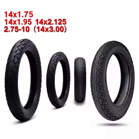 14Inch Electric Bicycle Tire 14X2.125 Outer Tyre Replacement Vehicle Tube Tyre for Electric Bikes 14