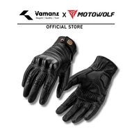 MOTOWOLF Riding Gloves Leather Sheepskin Motorcycle Glove GM1