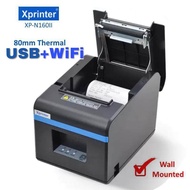 XPrinter XP-N160II POS 80mm Thermal Receipt Printer Wall Mounted (USB+Wifi Port) Auto Cut Cashier Printer, Network Printer,  Loyverse,  Krypto POS iPad,  Android