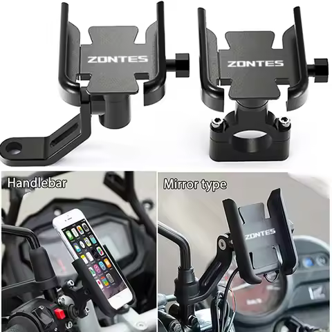 For Zontes 703RR 703F 350R 350V T310 310X 310M ZT310R G1 ZT125U 125U ZT Handlebar Mirror Mobile Phon