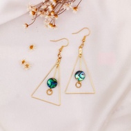 冬季限定耳勾 | 極光三角琴 | 琴聲悅耳 極光舞動 |可改耳夾