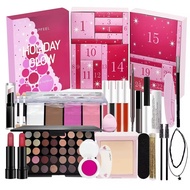 24Pcs Christmas Countdown Calendar Gift Box,24pcs Makeup Set Countdown Calendar, Christmas Beauty Ad