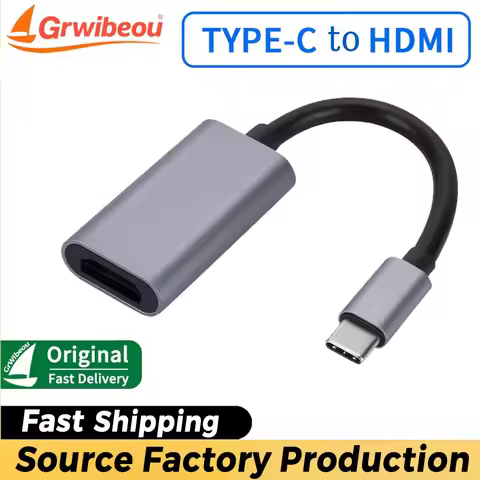 Type-C To HDMI-compatible Adapter Cable Android Phone Screen Projection Aluminum Alloy Type-C To HDM
