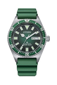 CITIZEN นาฬิกาข้อมือผู้ชาย รุ่น NY0121-09X สายสีเขียว (ATOMATIC)