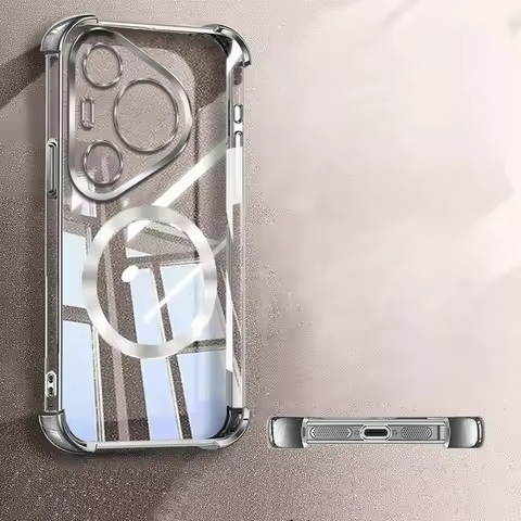Case For Huawei Pura 90 80 70 Ultra P60 P50 P40 P30 Pro Max Shockproof Magnetic for Magsafe Wireless