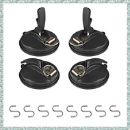 (SZHA) 4Pcs Heavy Duty Suction Cup Anchor Strong Suction Cups Vacuum Suction Cup with Hooks for Fixi