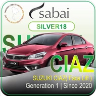 SABAI ผ้าคลุมรถยนต์ SUZUKI CIAZ 2020 เนื้อผ้า SILVER18 ซิลเวอร์โค้ท คลุมง่าย เบา สบาย #ผ้าคลุมสบาย ผ