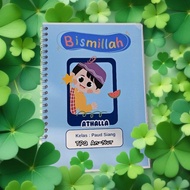 Custom A5 spiral NoteBook contains 50 sheets without lamination