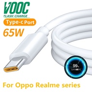 65W Type C Cable For Realme C35 6 7 8i 8 9 Pro GT 2 Neo 3T Phone VOOC Super fast Charger Cable For OPPO Reno4 Z A94 5G