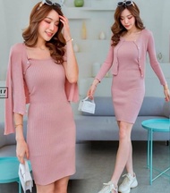Ami Collection - Setelan 2IN1 Dress &  Outer / Setelan Wanita Dress & Outer / Set 2IN1 / Setelan Dre