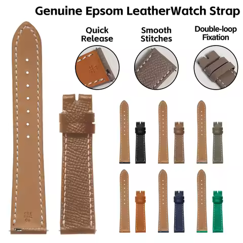 Quick Release Leather Watchbands 18mm 19mm 20mm 21mm 22mm Watch Straps For Hermes leather For Cartie