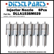 6Pcs Diesel Fuel Injector Nozzle Tips 105025-0290 DLLA153SM029 for Hitachi ISUZU 6BG1 4BG1 6SD1