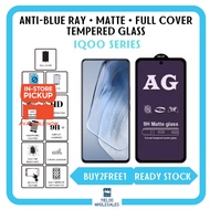 (BELI 2 PERCUMA 1) IQOO Tempered Glass Screen Protector Antiblue Ray Matte 3/Z1x/Z3/7/8/U3/Z5/Z5x/Ne