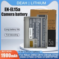 7V 1900mah EN-EL15A ENEL15A EN EL15A Camera Baery Pack For Nikon D850 D810 D810A D750 D500 D7000 D7500 D7200 D7100 D610