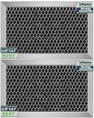 2Pcs Microwave Charcoal Filter Replacement for GE JX81A WB2X9883, Microwave Filter Replacement 11.15