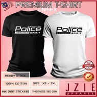 T-Shirt Cotton 100% Policee Empower spirit Shirt Lelaki Shirt perempuan Baju lelaki Baju perempuan lengan pendek lengan panjang