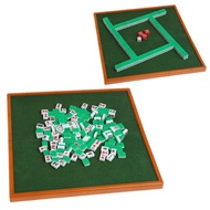 Portable Mini 144 Mahjong Set Mah jong Table Traditional Game Travel Foldable