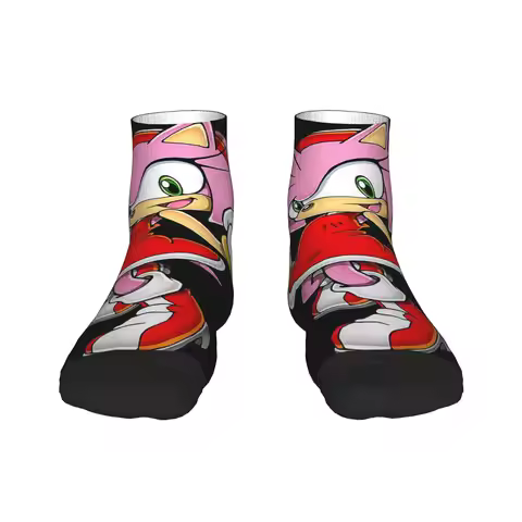 Amy Rose the Hedgehog Socks Harajuku High Quality Stockings All Season Socks Accessories for Unisex 