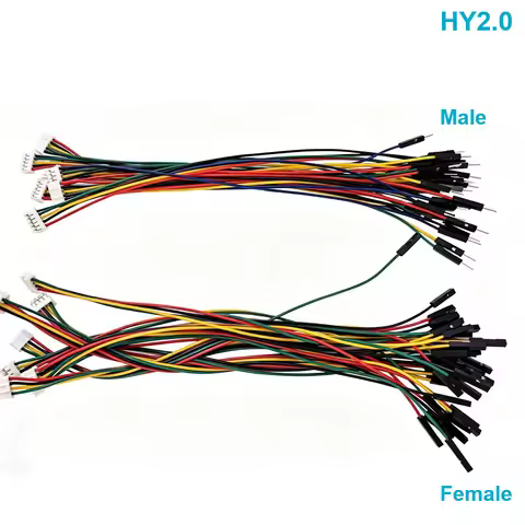 10Pcs HY2.0 to Dubang Line Electronic Wire-2P/3P/4P/5P/6 Pin To 2.54mm Dubang Male/Female Wire Conne