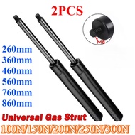 2PCS Universal 100N 150N 200N 250N 300N 260-860mm Adjustable M8 Gas Spring Strut Hood Tailgate Windo