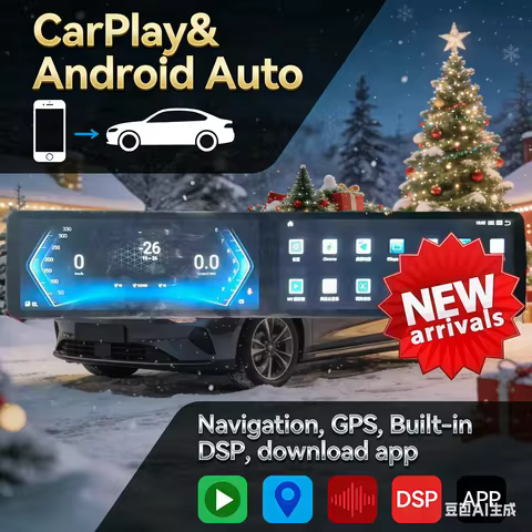 12.3+12.3 inch Dual Touch Screen Android For BMW E60 E61 E90 E91 2005-2012 Multimedia Player CarPlay
