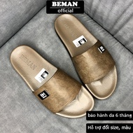 BEMAN DBM3 men's sandals, full grain leather, monolithic molded rubber sole