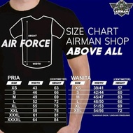 Kaos/T-Shirt Angkatan Udara Garis Biru