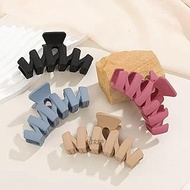 HIRE® 3 Pcs Large Hair Claw Clips for Women – 4 Inch Strong Hold Matte Banana Clips for Thin, Thick