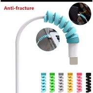 5pcs spiral cable saver cable end protector data cable protector casan rubber anti-break | Cable Pro
