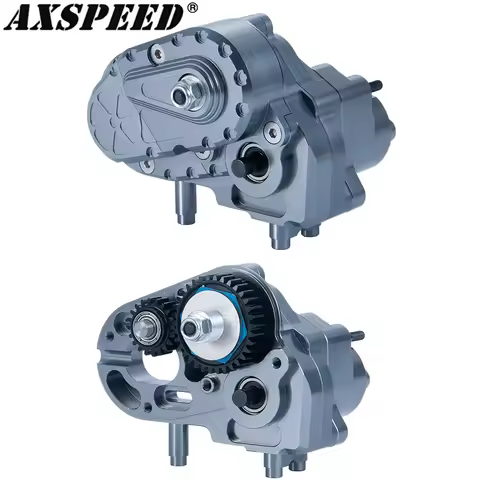 AXSPEED Metal Complete Gearbox Dig Transmission Case for 1/10 Axial Capra SCX10 AXI03004 RC Unlimite