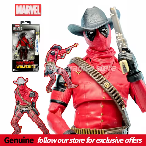 Genuine Marvel Legends Series Marvel Legends Series Cowboy Deadpool & Wolverine 6-Inch Action Figure