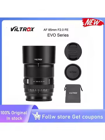 VILTROX AF 85mm F2.0 EVO Full Frame Autofocus Large Aperture Camera Lens for Sony E Nikon Z Mount A7