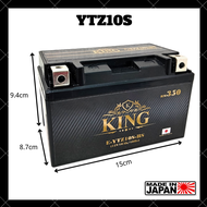 [READY STOCK] KING MOTORCYCLE BATTERY MF BATERI MOTORSIKAL E-YTZ10S-BS YTZ10S YAMAHA MT-07 MT-09 MT-